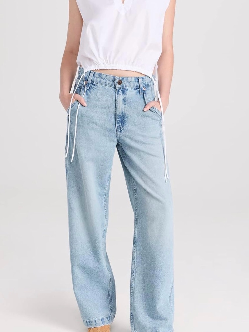 rag & bone Light Blue Boyfriend Jeans